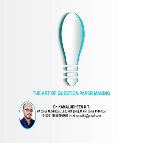 Art of question paper making