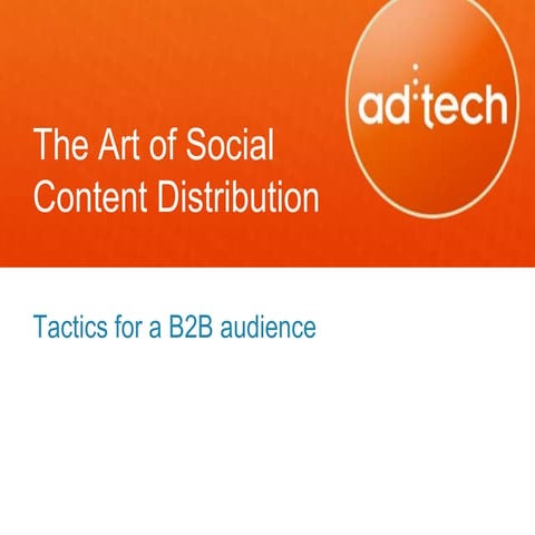 The Art of Social Content Distribution