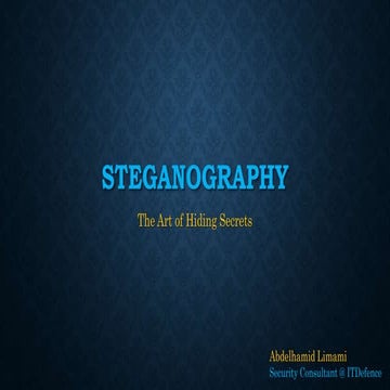Art of Steganography
