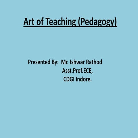 Art of Teaching (Pedagogy).pdf