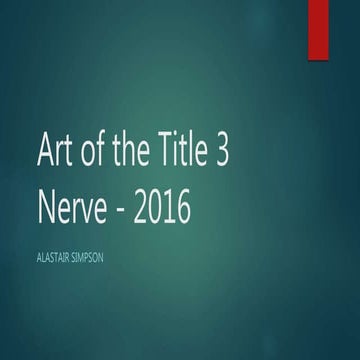 Art of the title 3: Nerve 2016
