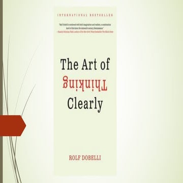 Art of thinking clearly