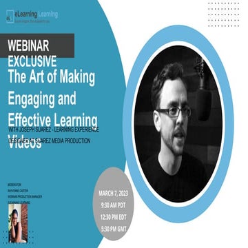 The Art of Making Engaging and Effective Learning Videos