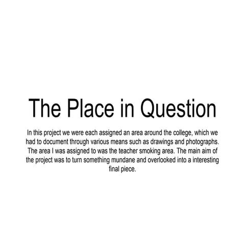 'Place in Question' Art powerpoint