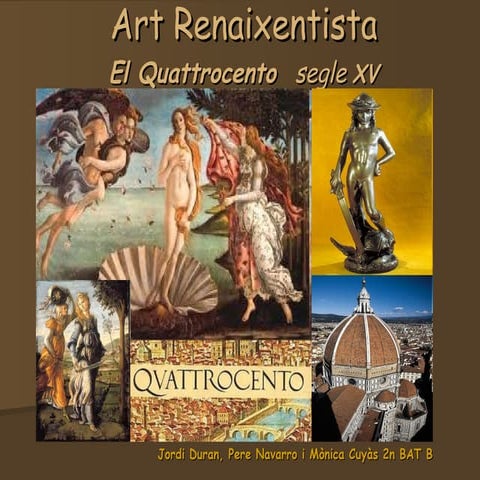 Quattrocento Art renaixentista IES Maremar