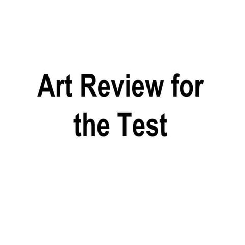 Art Review For Test