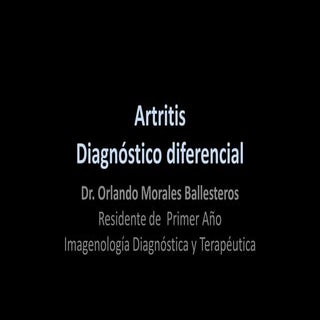 Imagenología Artritis y Diagnóstico...