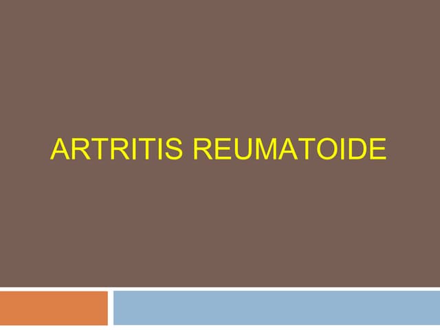 Artritis reumatoide
