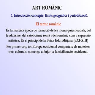 Art Romanic (Arquitectura)