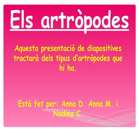 Artropodes