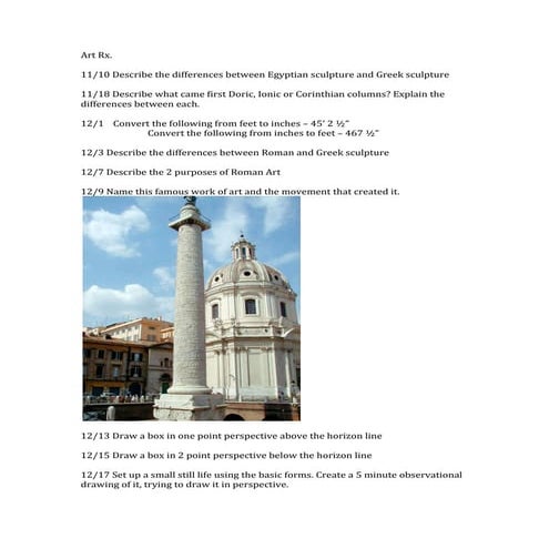 Art rx weeks 10 to 15