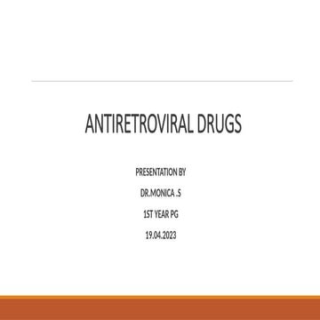 anti retriviral therapy pptx - treatment