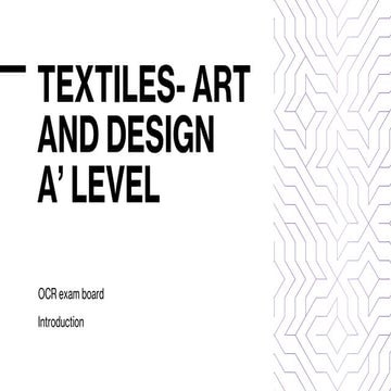 arts-textiles Art and design textile textile