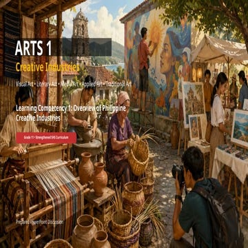Comprehensive Visual Arts in Philippine Creative Industries: History ...
