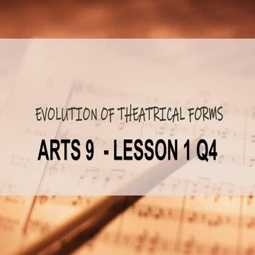 drama and theatre | PPTX
