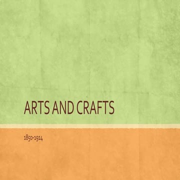 Arts and Crafts