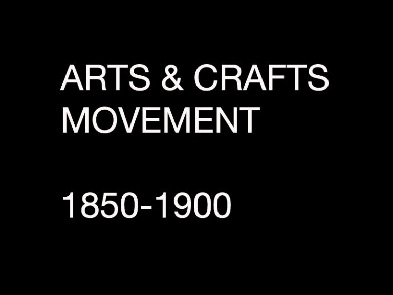 Arts & Crafts Movement