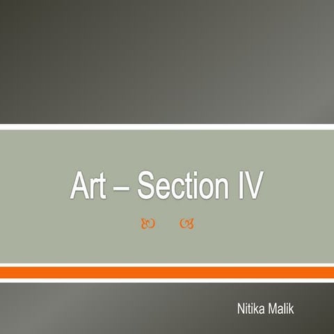 Art – section iv