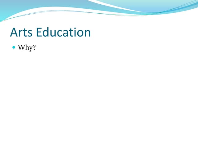 Teaching arts in elementary | PPTX