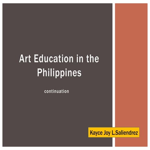Teaching arts in elementary | PPTX