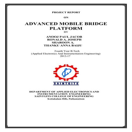 Arts final project(MOBILE BRIDGE PLATFORM)