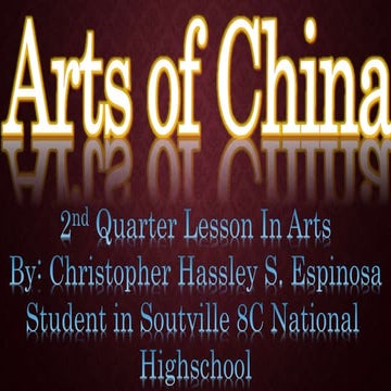 Arts of China