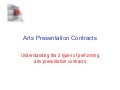 Arts presentation contracts
