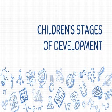 Children's stages of development report