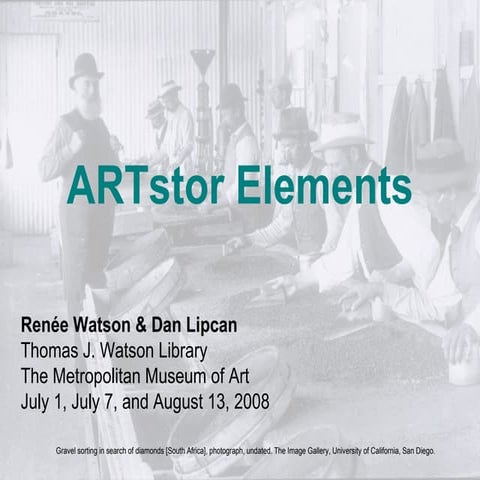 ARTstor Elements