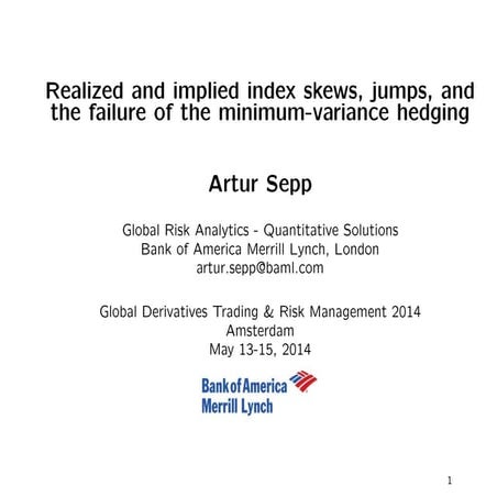 Realized and implied index skews, jumps, and the failure of the minimum-varia...