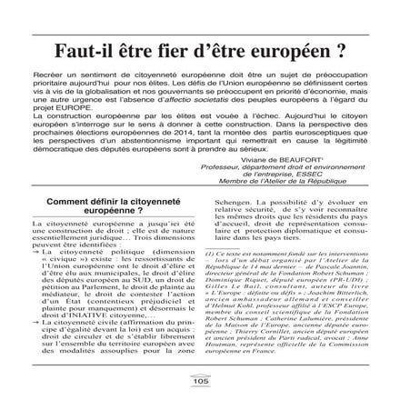  Citoyennete  européenne revue parlementaire 