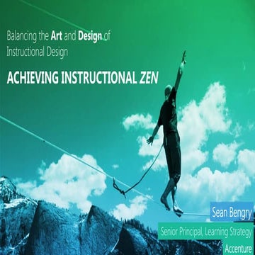 Balancing the Art and Science of Instructional Design: LS103