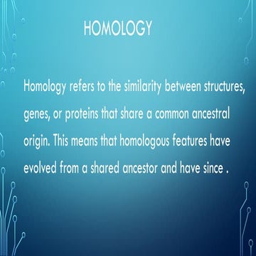 Homologoy and Analogy charecters of animals | PPTX