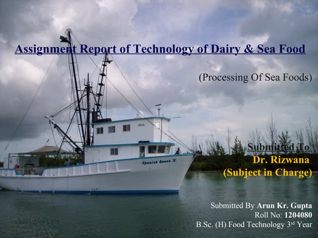 handling of seafood