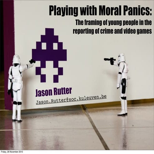 Playing with Moral Panics
