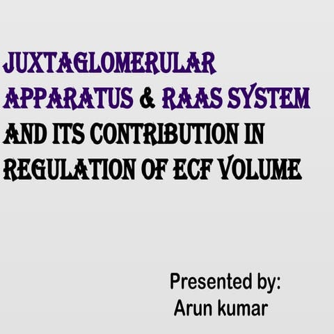 Renin angiotensin aldosterone system | PPTX