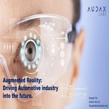 Augmented Reality: Use Cases In the Automotive Industry