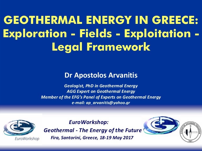 Geothermal Energy In Greece Exploration Fields - 