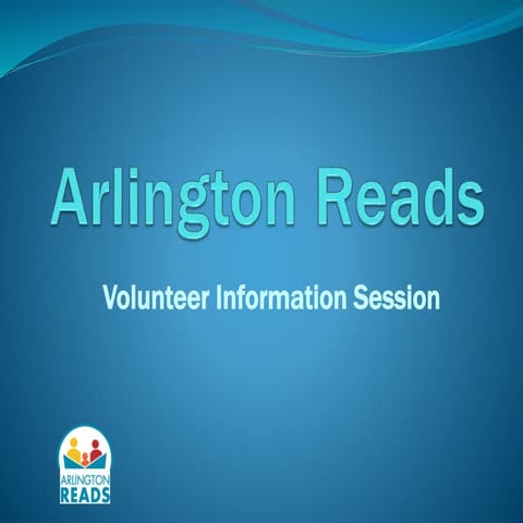 Arlington Reads Volunteer Information Session