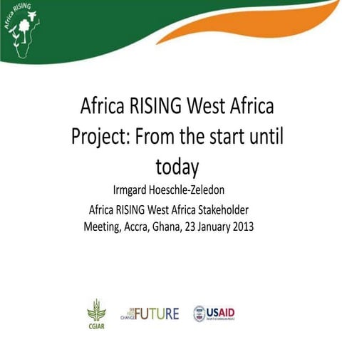 Introducing the Africa RISING research framework | PPT