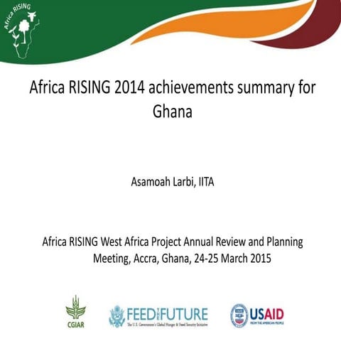 Africa RISING 2014 achievements summary for Ghana