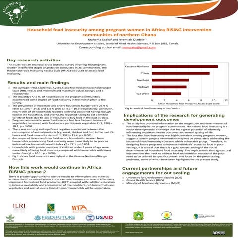 Household food insecurity among pregnant women in Africa RISING intervention ...