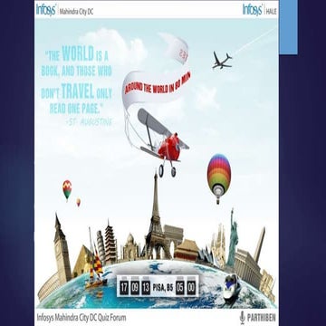 Around the World In 80 Minutes Quiz Part II - 2013