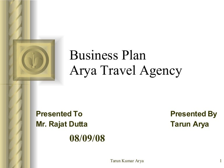travel agency business plan