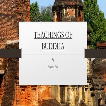 Teachings of Buddhism for Grade 6 by Aryana Roy