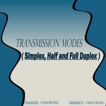 Understanding Simplex, Half Duplex, and Full Duplex Transmission Modes ...