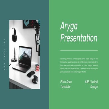 Aryga Presentation : Dark Color Theme