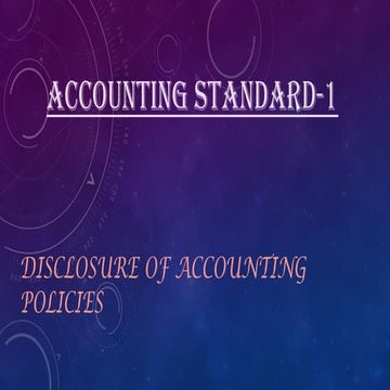 Accounting Standard -1