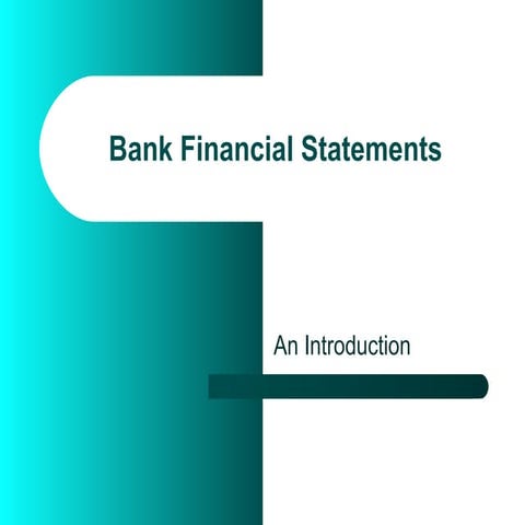 Bank Financial Statements 