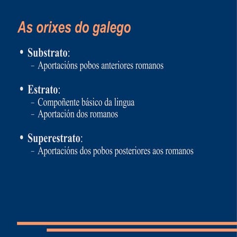 As Orixes Do Galego